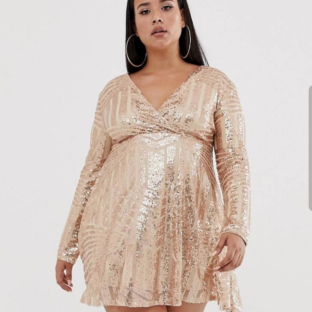 Rose gold dress